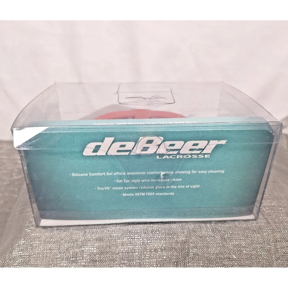 deBeer Lacrosse Women's Goggle Red Vista SI VSTGSW NEW